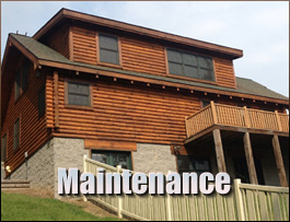  Saltville, Virginia Log Home Maintenance