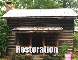 Historic Log Cabin Restoration  Saltville, Virginia